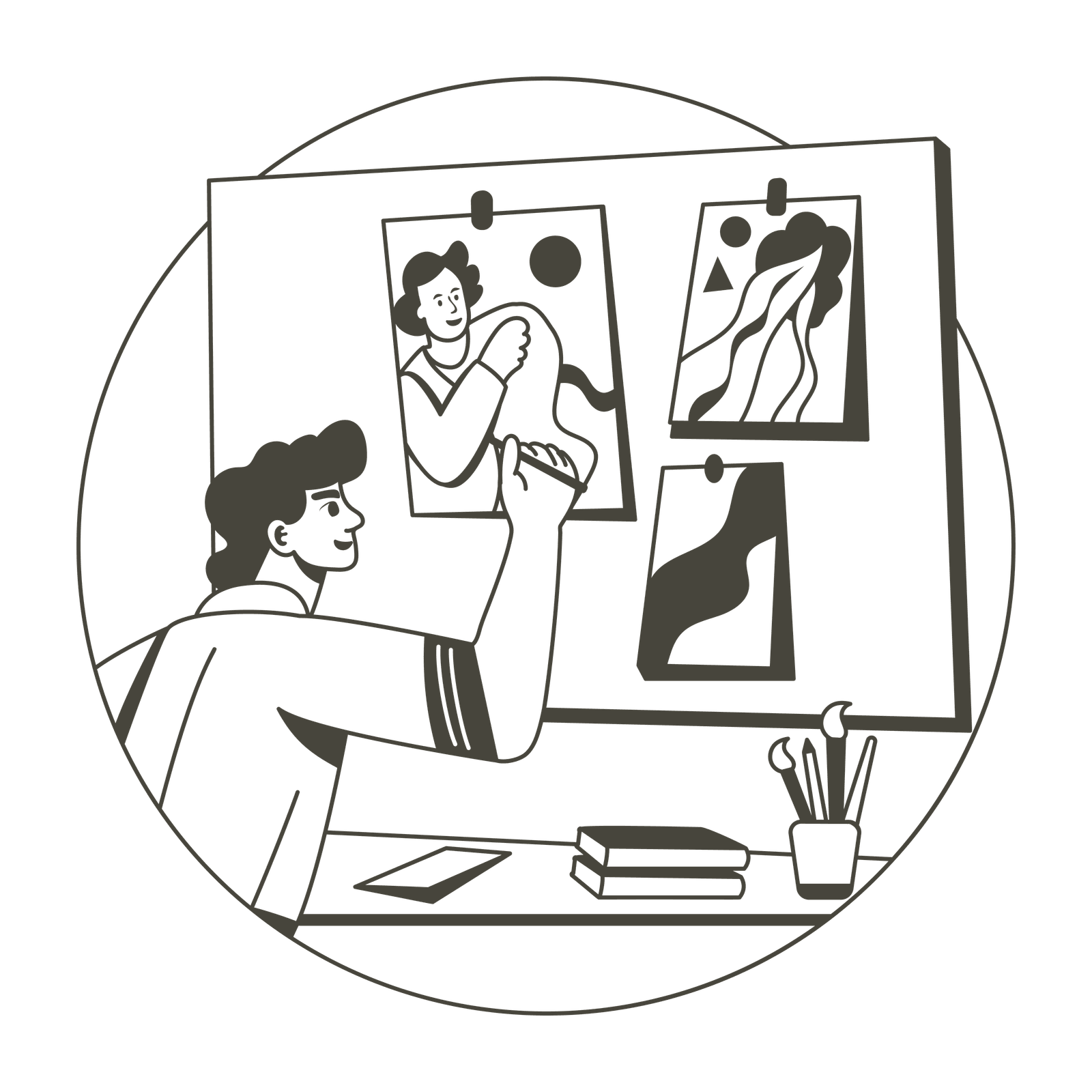 Illustration Kinome — atelier créatif